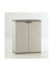 Double Door Wardrobe Metallic 41x33x81cm