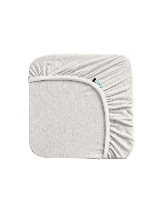 Ergo Pouch Gray Fitted Baby Sheets 70x140cm