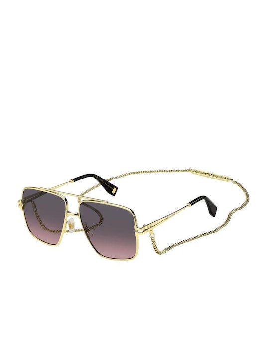 Marc Jacobs Sunglasses with Gold Frame and Gold Lens MARC 1091/N/S RHL/M2