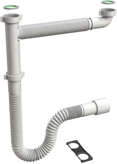Double Siphon Sink Flexible with Output 40mm