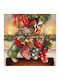 Gialpis Set Weihnachtsservietten L25xB25cm. 20Stück