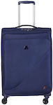 Delsey Travel Suitcase Blue with 4 Wheels