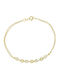 Art d or Bracelet Chain made of Gold 14K with Zircon