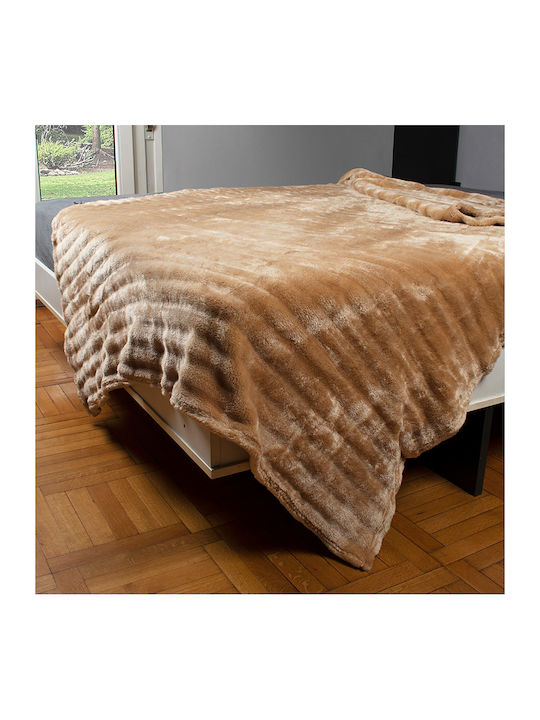 Dimcol Coral Κουβέρτα Fleece Μονή 160x220εκ.
