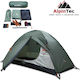 AlpinPro Olympus 1 Χειμερινή Σκηνή Camping Πράσινη με Διπλό Πανί για 2 Άτομα