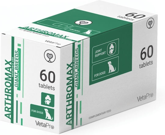 Vetapro Arthromax Multivitamine für Hunde in Tablettenform 60 Registerkarten für Gelenke
