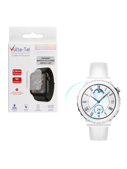 Volte-Tel 2.5d Full Glue Full Закалено стъкло за Huawei Watch GT 3 Pro 43mm - Хуавей Уотч ГТ 3 Про 43мм 1бр