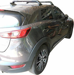Hermes Metallic Car Roof Bars For Mazda CX-3 2015-2018 Black