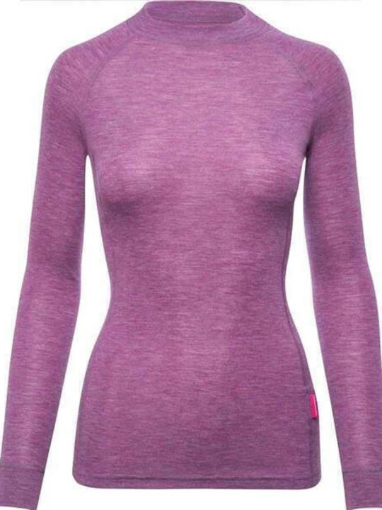 Thermowave Thermowave Merino Ισοθερμική Μπλούζα Μωβ
