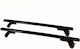 Hermes Aluminum Car Roof Bars 110cm for Renault Grand Scenic 5D Set with Roof Rack Legs Black