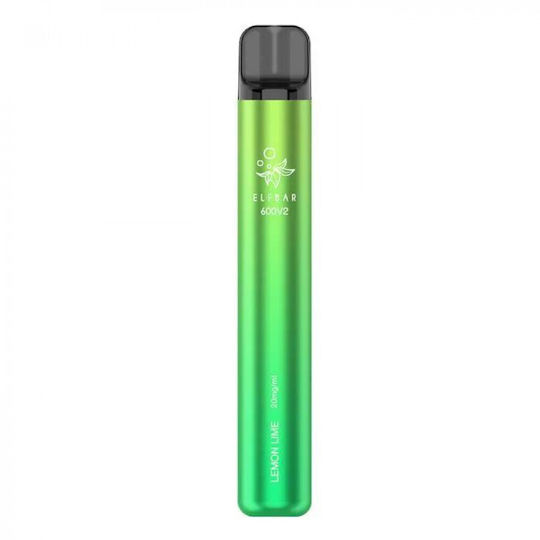 Elf Bar 600 V2 Einweg-E-Zigarette 600 Einweg-E-Zigaretten Lemon Lime 2ml 20mg Gelbe