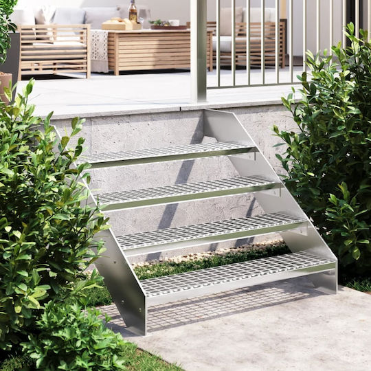 vidaXL Aluminum Staircase 100cm