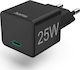 HAMA Φορτιστής Χωρίς Καλώδιο με Θύρα USB-C 25W Power Delivery Μαύρος (00201651)
