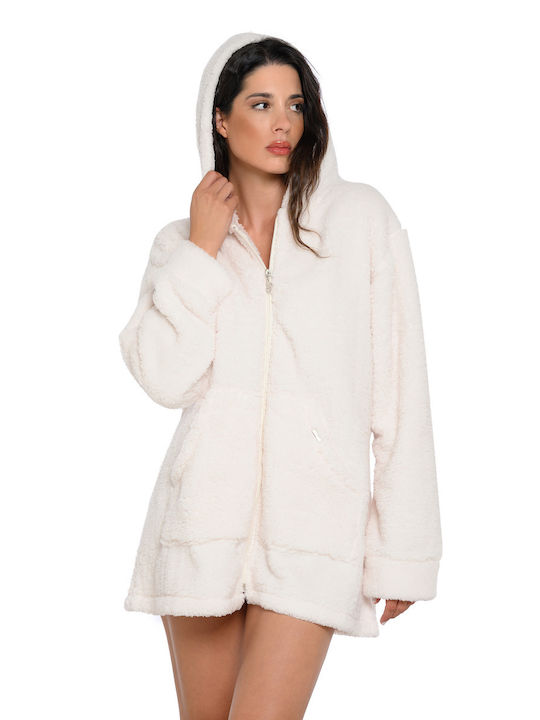 Clio Lingerie Women's Winter Fleece Pajama Robe MORE