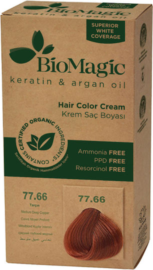 BioMagic Βαφή Μαλλιών 77.66 - Medium Deep Copper 60ml