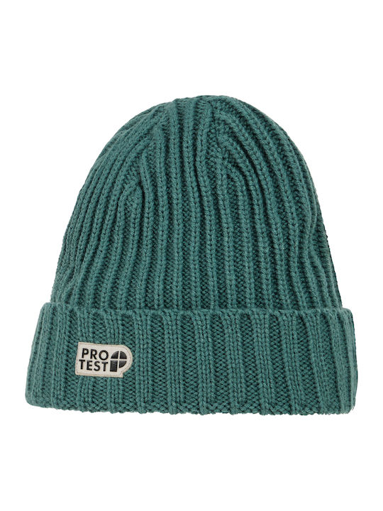 Beanie Unisex Σκούφος Πλεκτός σε Πράσινο χρώμα