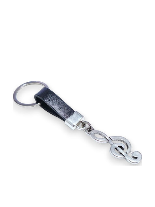 Li-LO Keychain Leather Silver