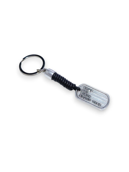 Li-LO Keychain Leather Silver