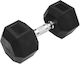 Pegasus Dumbbell Hexagon Rubber 1 x 20kg