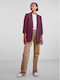 Pieces Blazer pentru femei Sacou BORDO