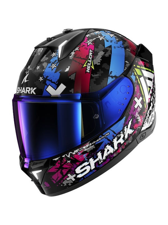 harukecyon Shark Skwal I3 Hellcat Cască Moto Față întreagă ECE 22.06 1585gr