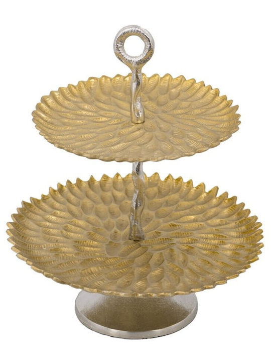 Artekko Metallic Dessert Tower Stand Gold