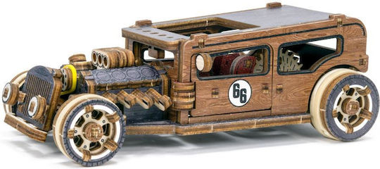 Wooden City Wooden Construction Toy Αυτοκίνητο Hot Rod
