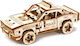 Wooden City Wooden Construction Toy Police car for Children 8+ years old+ Years