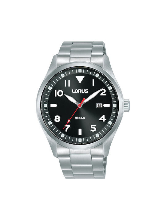 Lorus Sport Watch Battery with Silver Metal Bracelet