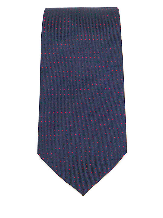 Kaiserhoff Men's Tie Silk Printed in Navy Blue Color