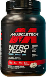 MuscleTech Nitrotech Whey Protein cu aromă de Cookies & Cream 908gr