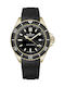 Edox Neptunian Men's Watch 44mm Automatic with Gold Rubber Strap