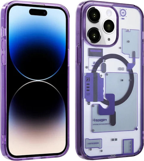 Spigen Ultra Hybrid Zero Back Cover Plastic Transparent Purple (iPhone 13)