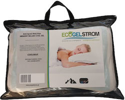 Ecogel Strom Cool Gel Deluxe Μαξιλάρι Ύπνου Gel Ανατομικό Μέτριο 41x69x9cm