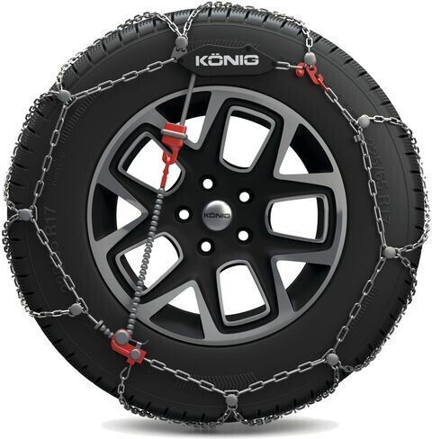 Konig Xg Cross 248 Anti-slip Chains Thickness 9mm Passenger Car 2pcs