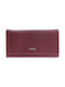 Lavor Large Leather Women's Wallet Cards with RFID Purple