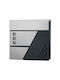 Songmics Metallic Outdoor Mailbox Gray