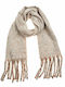 Verde Women's Wool Scarf Ecru