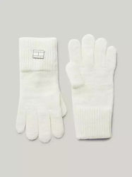 Tommy Hilfiger Women's Knitted Gloves White