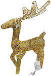 Illuminated Christmas Figure Deer Gold Decorative