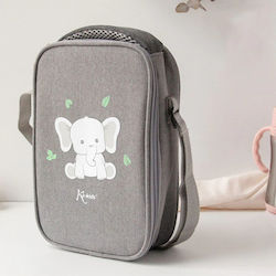 Kiokids Малък Слон Чанта За Храна За Ръка Сива 15x7x24см Kiokids Малък Слон Чанта За Храна За Ръка Сива 15x7x24см