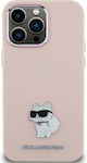 Karl Lagerfeld Back Cover Silicone Pink (iPhone 15)