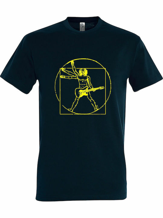 kirikoko Leonardo da Vinci Rock Man T-shirt Μπλ...