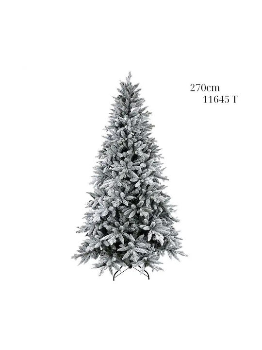 Snowy Christmas Green Tree with Metallic Base H270pcs