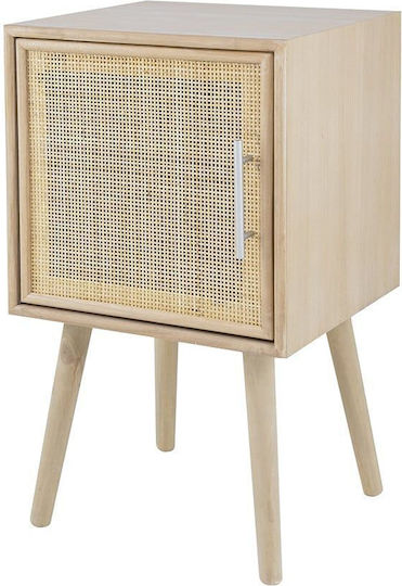 Κομοδίνο Ξύλινο Μπεζ 40x38x72cm