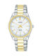 Lorus Ladies Damen Uhr Solar mit Gold Metallarmband