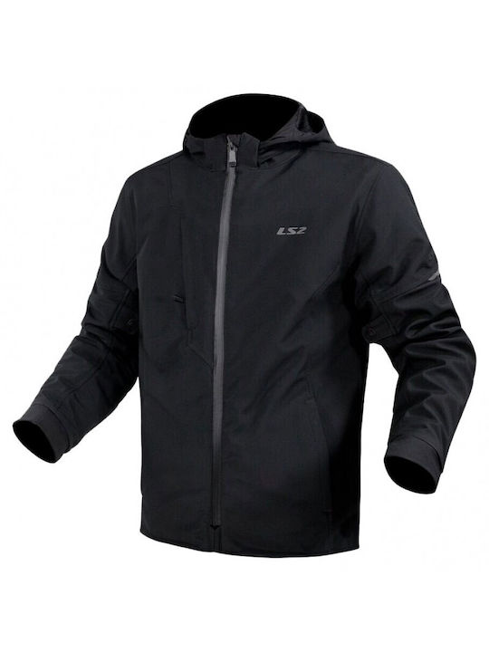 LS2 Bolton Winter Damen Motorradjacke Softshell Wasserdicht Schwarz