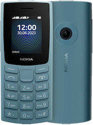 Nokia 110 (2023) Dual SIM Κινητό με Κουμπιά Cloudy Blue