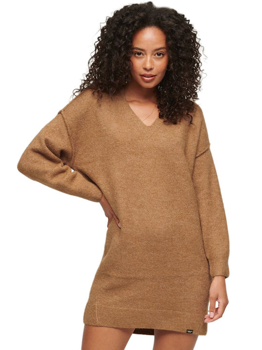 Superdry Mini Dress Knitted CORPS BEIGE MARL W8011583A-1DS