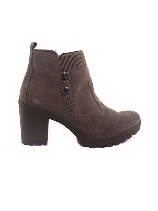 Imac Suede Women's Ankle Boots Brown